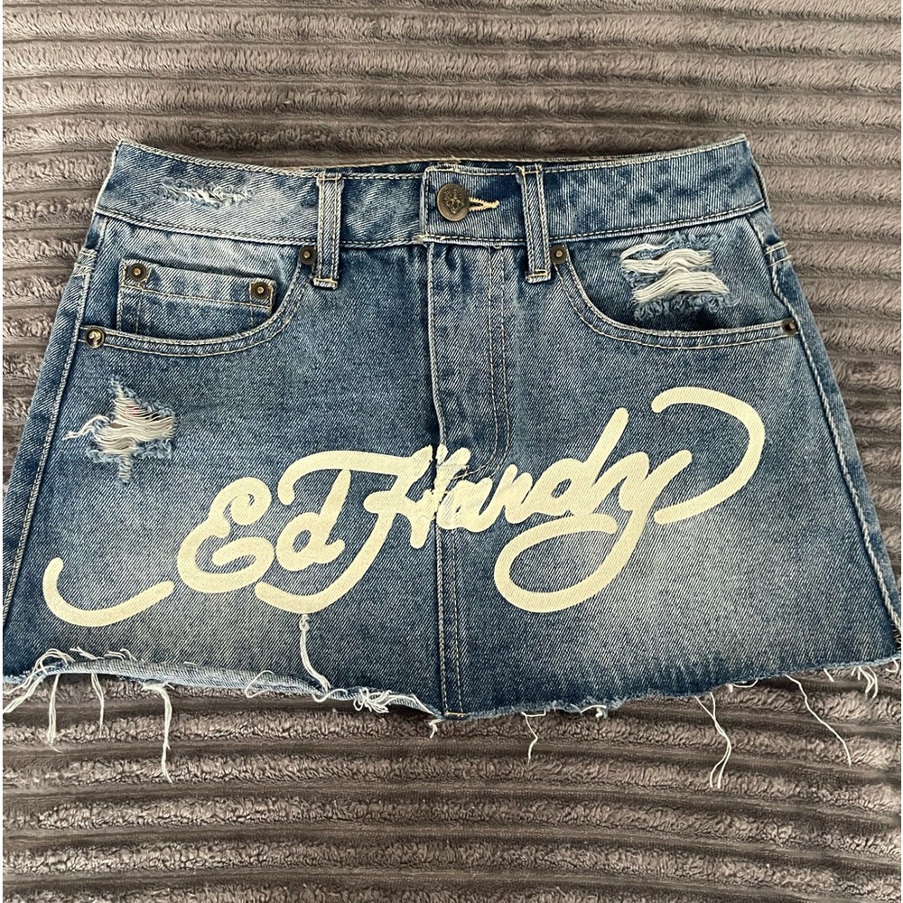 Ed Hardy mini skirt